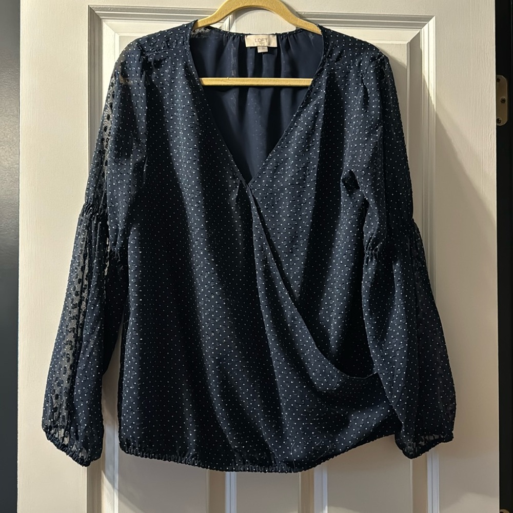 Loft shirt size small. Flowy. Vneck. Clean smoke free home